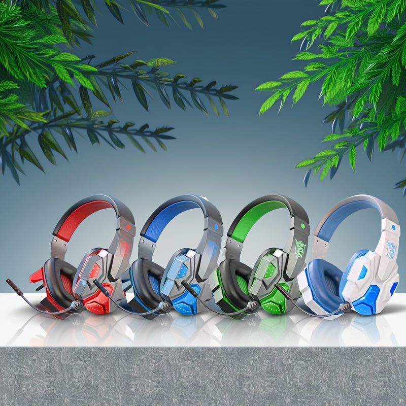 High-Quality Glowing Gaming Headset with Wireless Capabilities, Suitable for Calls, Adjustable, And Allows Seamless Switching Between Wired And Wireless Listening with Physical Noise Cancellation