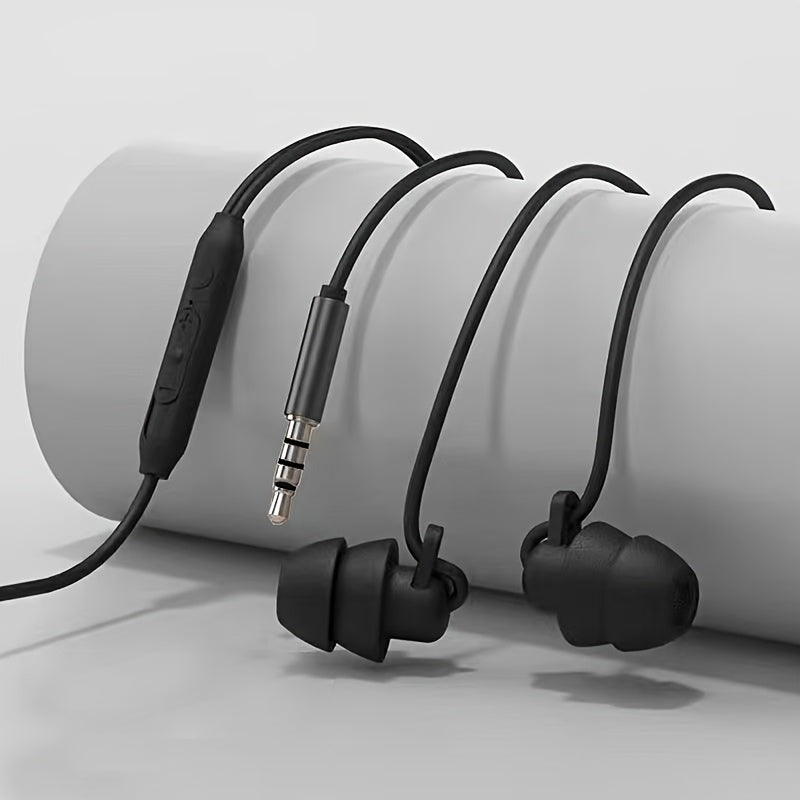 ASMR Noise-Canceling Wired Earphones, In-Ear Noise Reduction, Sound-Isolating In-Ear Style Compatible with Phones, Computers, Gaming, Karaoke, Featuring In-Line Controls with a Microphone, High Sound Quality, Calls, 3.5Mm Jac