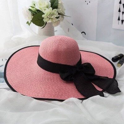 Seaside Summer Vacation Foldable Wide Brim Sun Hat