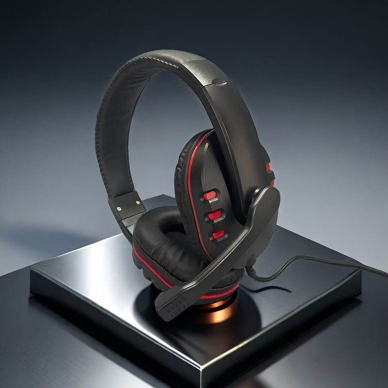 for geekbeast Wired Headset with Microphone - Over-Ear Gaming Headphones Compatible with PS5/PS4/Xbox One/Switch/PC/Smartphone/Tablets, - (No Station), Noise Isolation & Clear Voice Chat for PC, Console, Computer Gaming & for