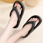 Clip Toe EVA Non-Slip Slippers Thick Bottom Bathroom Flip Flops