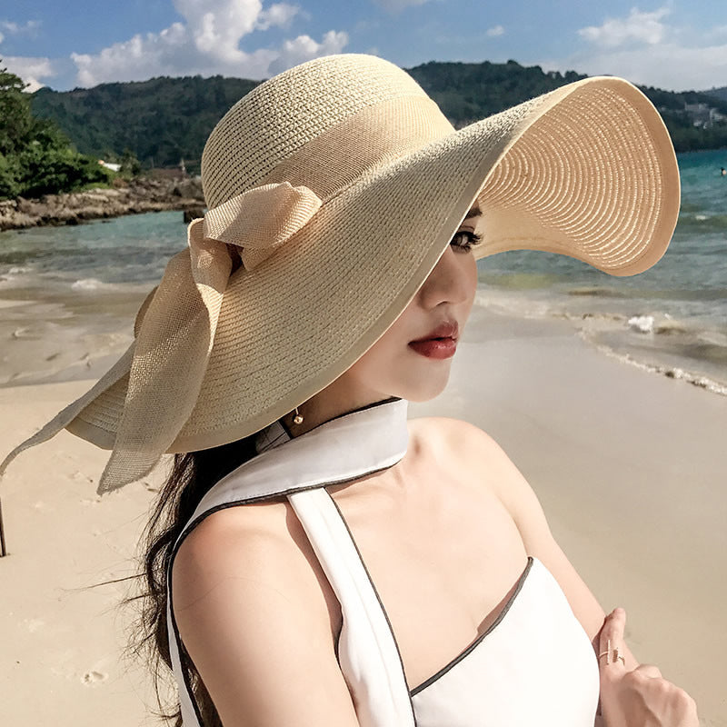 Seaside Summer Vacation Foldable Wide Brim Sun Hat