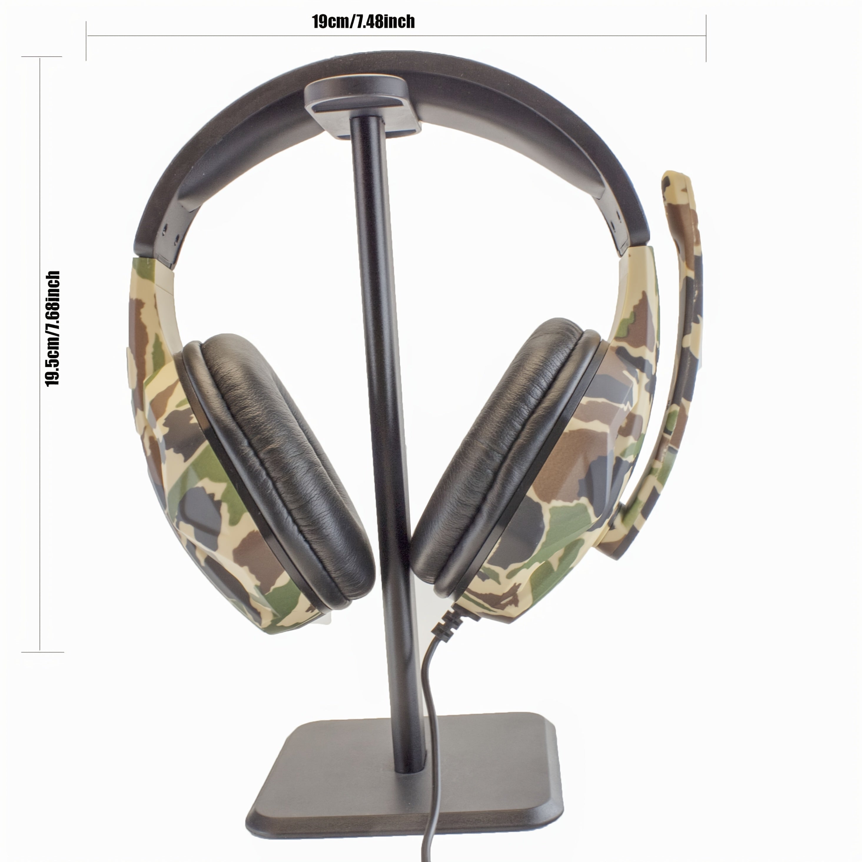 CAMOUFLAGE GAMINGBIG HEADPHONES, HEADSET MICROPHONE, FOR PS4, PS5pcs, XBOX, ONE SWITCH, MOBILE GAMES, OFFICE AND STUDY, ERGONOMIC DESIGN, COMFORTABLE TO WEAR