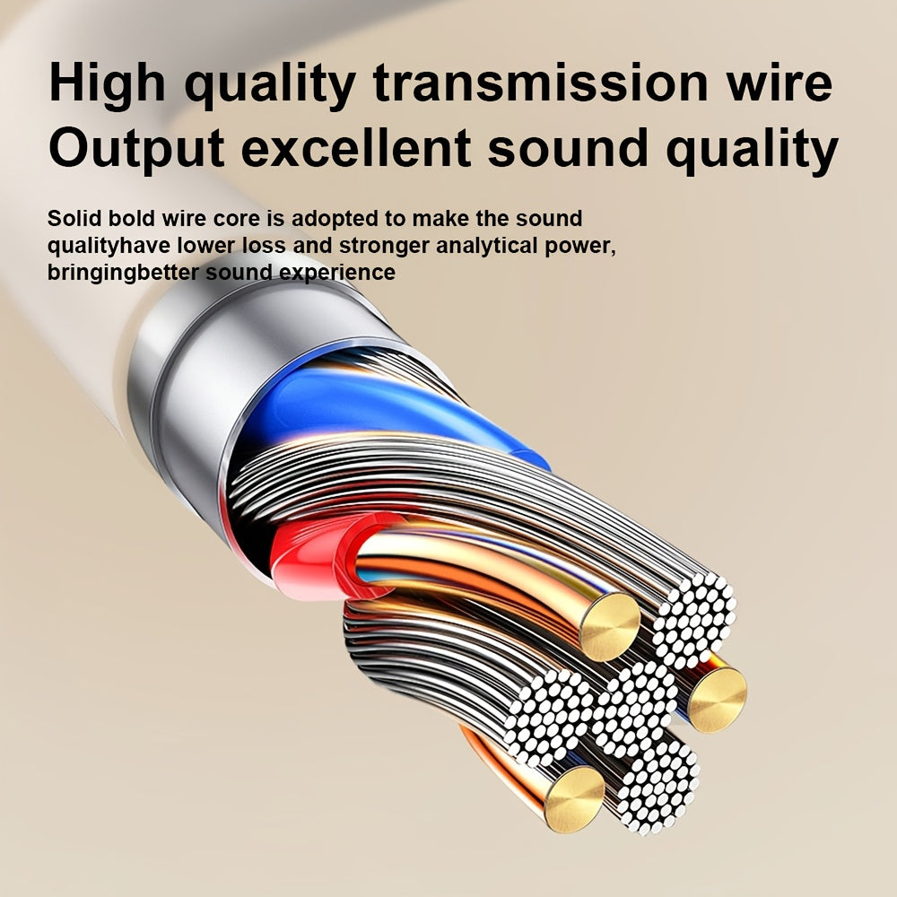 Wired Headphones with a 3.5Mm Jack, Featuring a Built-In Microphone, In-Ear Design, High-Definition Sound Quality, Supporting Calls, Volume Adjustment, And Song Switching. They Can Be Used with Devices Like Smartphones, Lapto