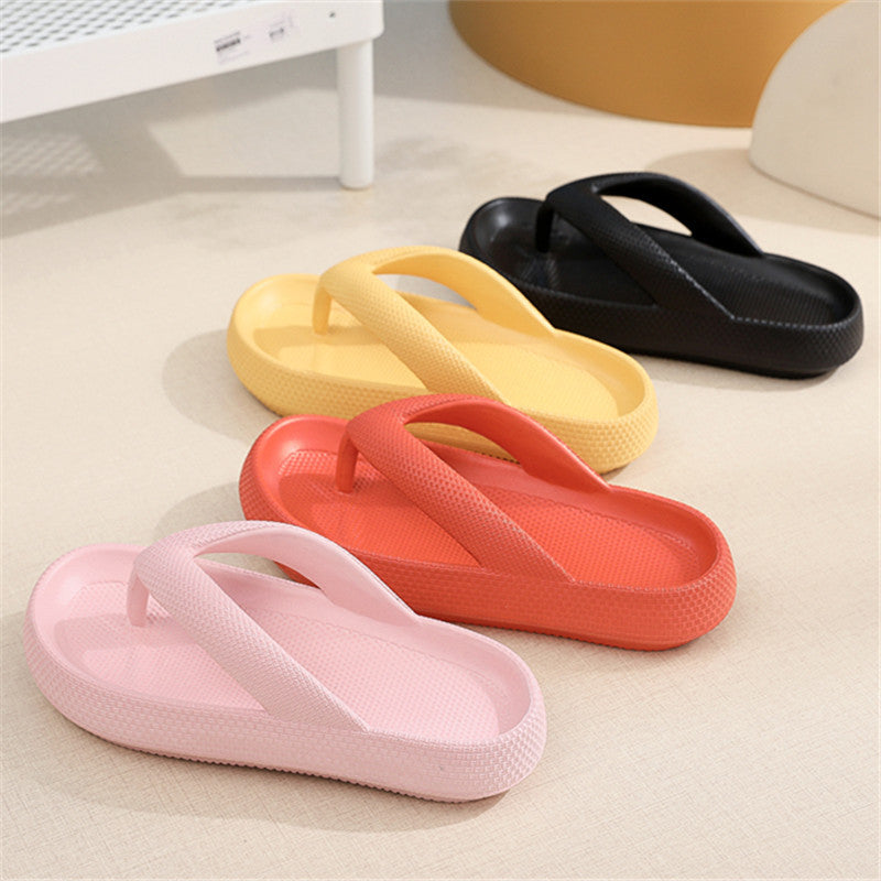 Clip Toe EVA Non-Slip Slippers Thick Bottom Bathroom Flip Flops