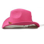 Classic Woolen Felt Cowboy Hat with Minimalist Accent Band