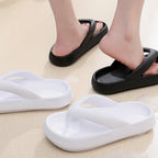 Clip Toe EVA Non-Slip Slippers Thick Bottom Bathroom Flip Flops