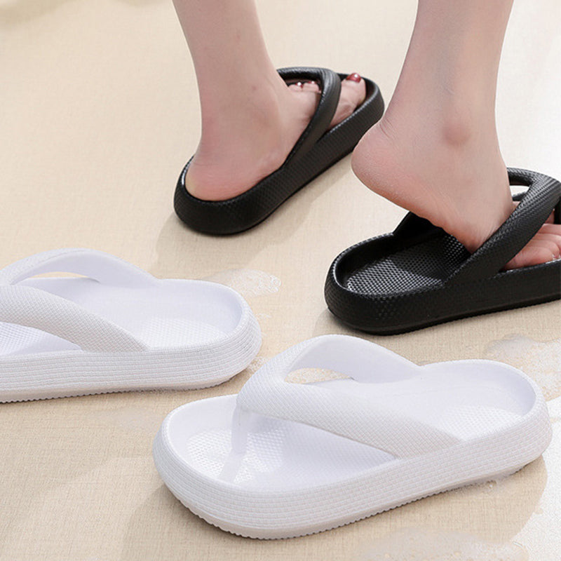 Clip Toe EVA Non-Slip Slippers Thick Bottom Bathroom Flip Flops