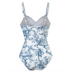 Toile de Jouy Swimsuit & Sarong Set