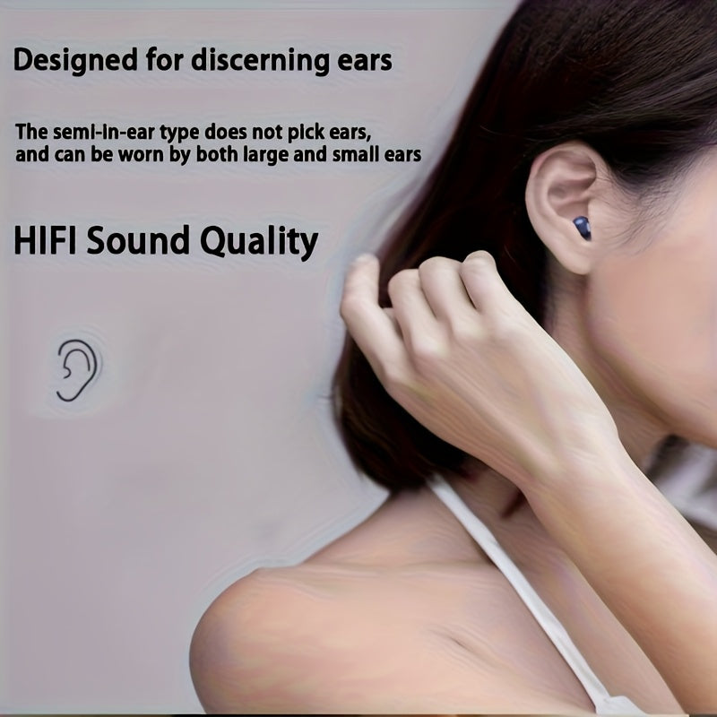 2026 new true wireless music headset game headset video HD calling headset, suitable for Android and iPhone phones, sports headphones, smart headphones, Halloween gifts, game headphones, sports headphones.