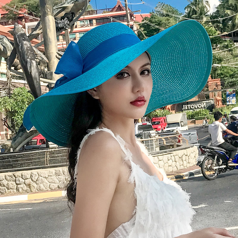 Seaside Summer Vacation Foldable Wide Brim Sun Hat