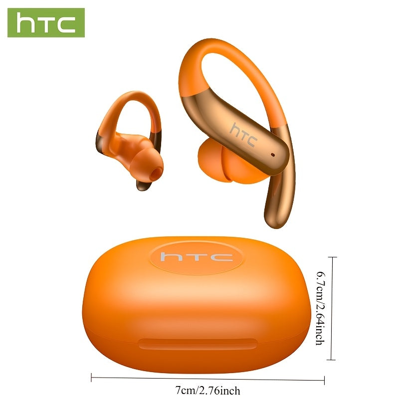 1pc HTC NE63 Wireless Open Headphones 1pc, adopting V6.0 wireless technology, with call latency as low as milliseconds, battery life up to 60 hours, travel headphones, hands-free calls, lightweight design, touch operation, du