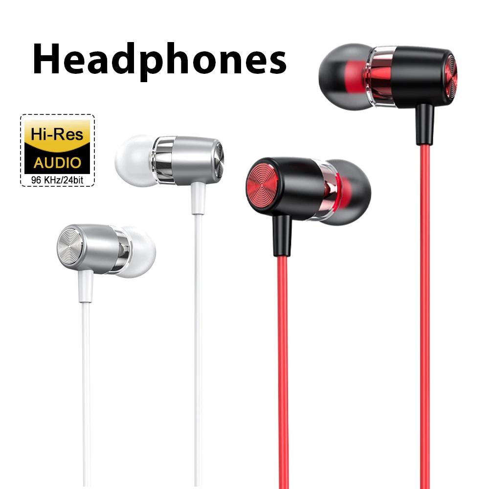 Wired Type C Hifi Bass Earphones with 3.5Mm Connector for Samsung Galaxy Z Fold 7, S25 Ultra, S24 Edge, And A56 Earbuds