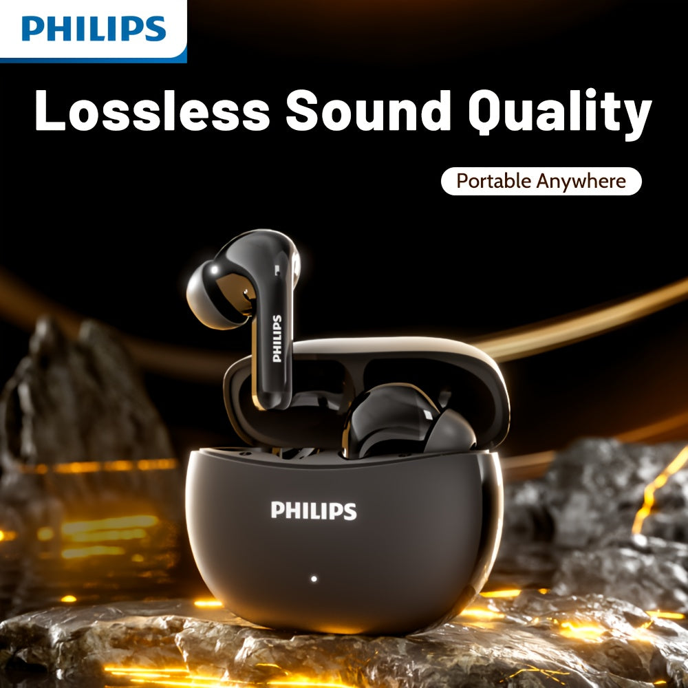 2025 Model Philips Wireless Headphones | Wireless stereo sound, newly upgraded to version V6.0, extremely long battery life, noise reduction function, comfortable to wear | Universal compatibility, latest model