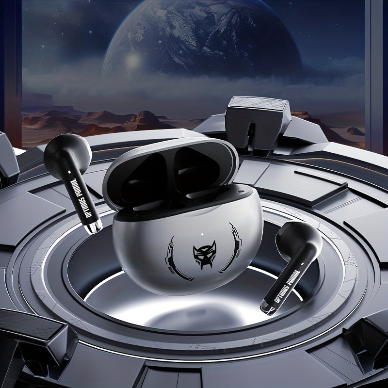 Transformers Bluetooth Earphones, Featuring Cool Color Options (Bumblebee, Optimus Prime), Are Compact and Portable, Boasting a Low Gaming Latency of 45ms, 360° Surround Sound, and Bluetooth 5.4, Making Them an Excellent Hol