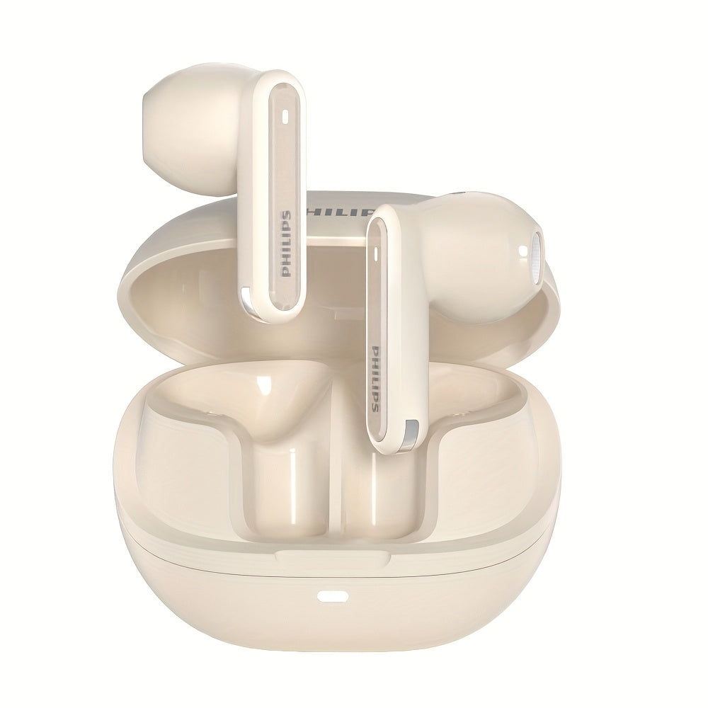 PHILIPS Active Noise Reduction In-Ear Earphones Wireless Earbuds with Charging Case, 24Hour Playtime/Game Modes/Built-in Mic for Gaming, Running TA2220