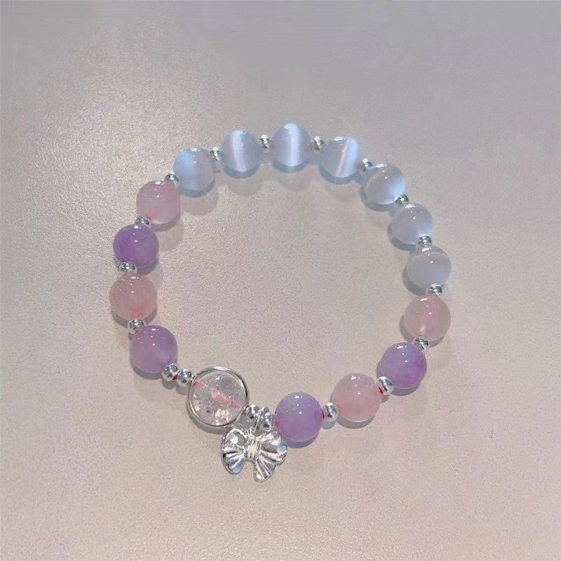 Fashion Jewelry  Women's Fashionable All-match Crystal Butterfly Bracelet
