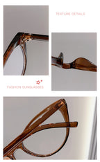 Ins Trendy Cold Tea Brown Square Transparent Frame, Ultra Light Slimming Daily Fashion Shades