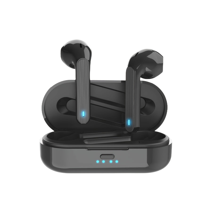 These Semi-Open Earphones Are TWS Wireless Earbuds That Offer Deep Bass Stereo Sound And Call Noise Cancellation. They Feature an Ultra-Long Battery Life, Making Them Perfect for Sports And Running