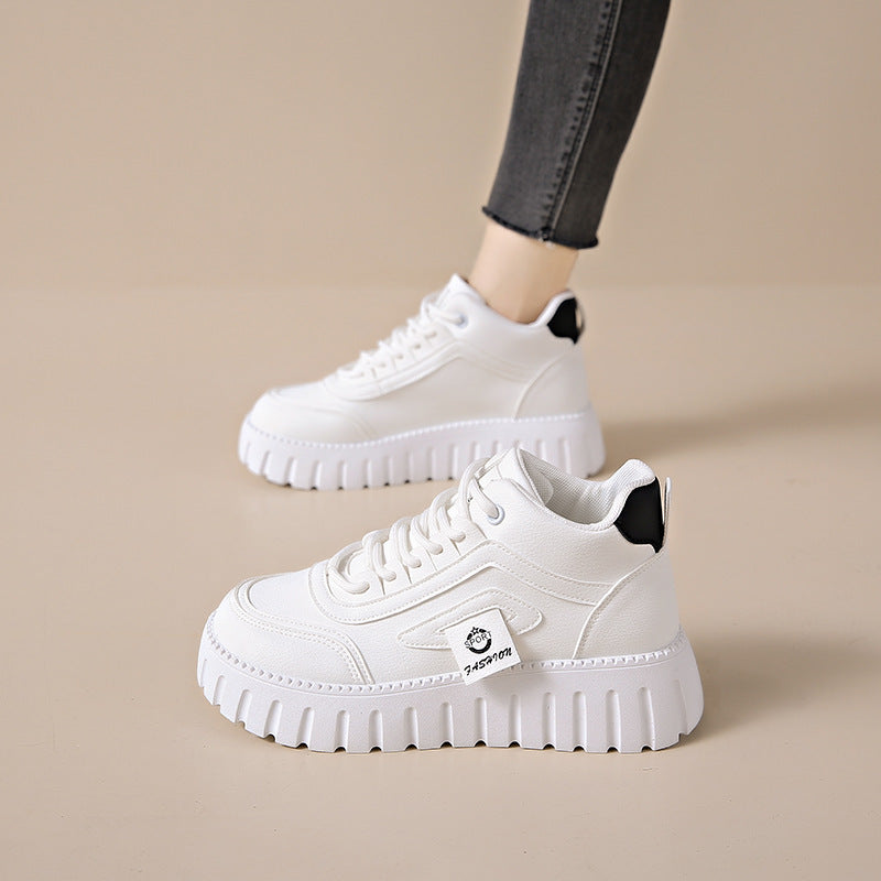 Chunky High-Top Platform Streetwear Sneakers