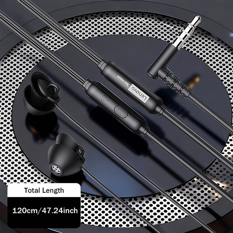 Lenovo Y107 Headphones | Earphones Headset for Men and Women, Great for Daily Music Enjoyment and Hi-Fi Sound Quality, 2025 Hot Wired Earbuds